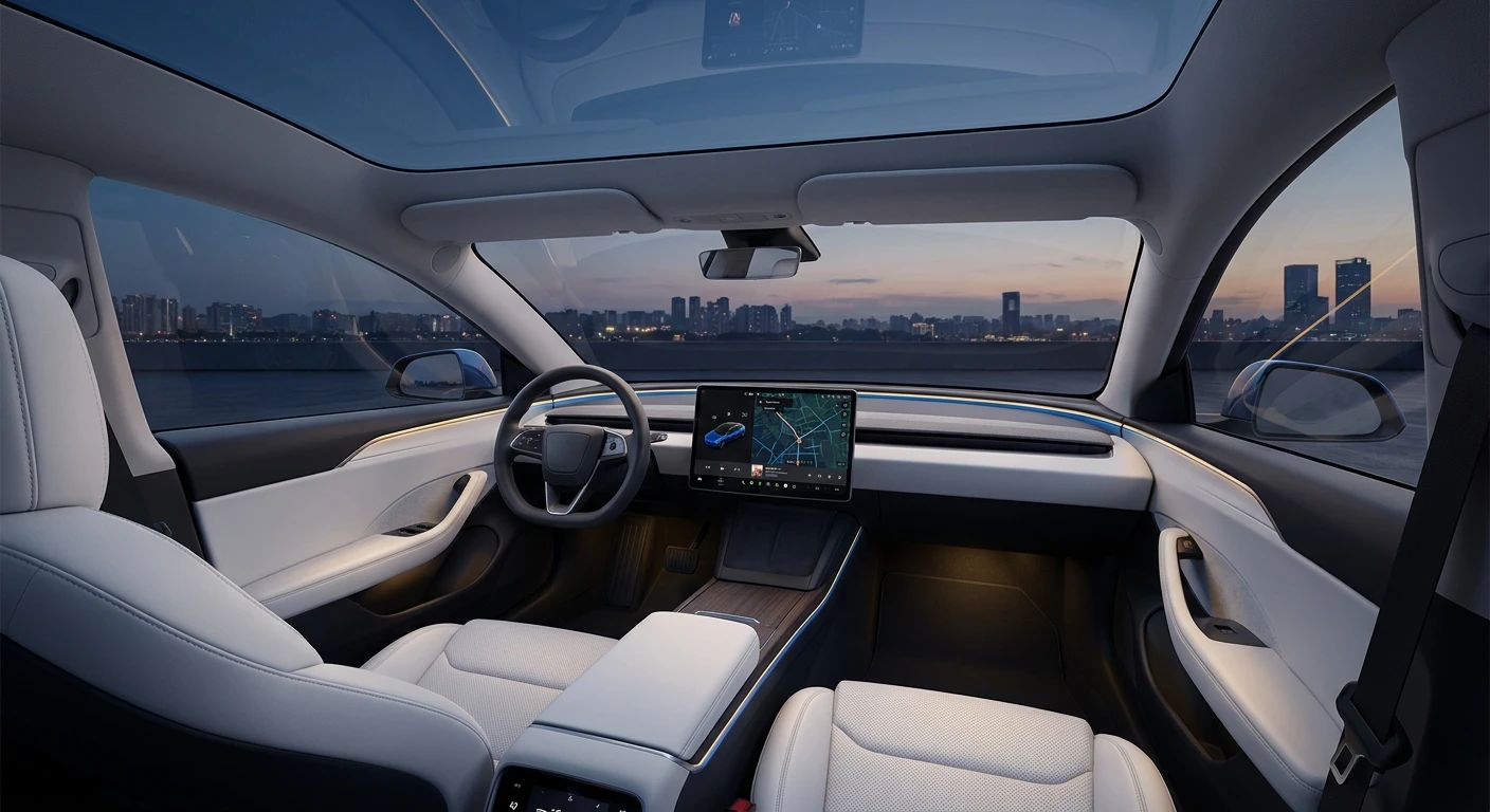 tesla interieur